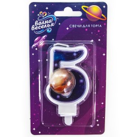 Свеча Космос Цифра 5