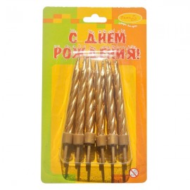 Свечи Золотые 12шт