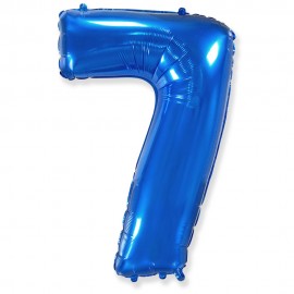 Цифра 7 Синий